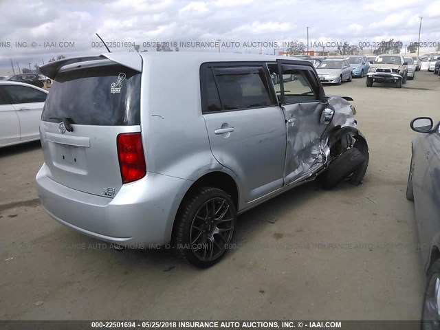 JTLKE50E281023406 - 2008 TOYOTA SCION XB ვერცხლისფერი ფოტო 4