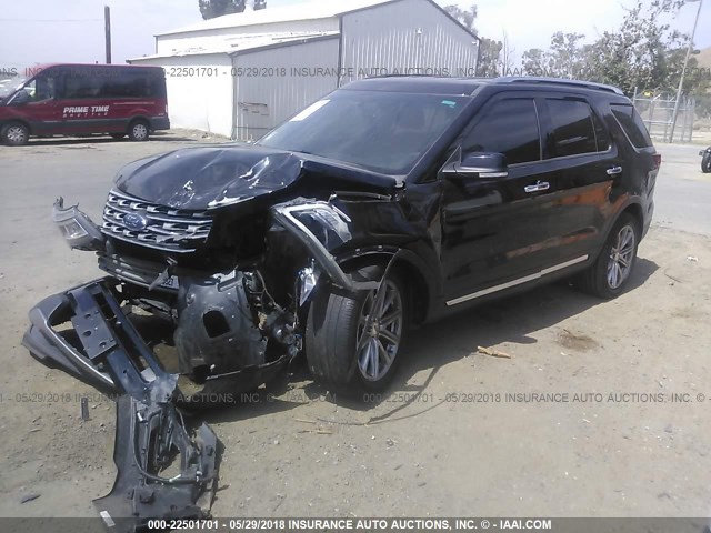 1FM5K7F89GGA29841 - 2016 FORD EXPLORER LIMITED 黑色 照片 2