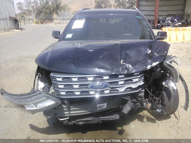 1FM5K7F89GGA29841 - 2016 FORD EXPLORER LIMITED 黑色 照片 6