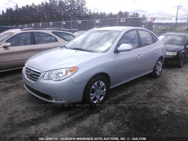 KMHDU46D89U785795 - 2009 HYUNDAI ELANTRA GLS/SE SILVER photo 2