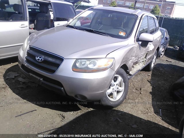 5NMSG73D77H062596 - 2007 HYUNDAI SANTA FE GLS TAN photo 2