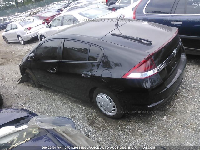 JHMZE2H56ES002320 - 2014 HONDA INSIGHT LX BLACK photo 3