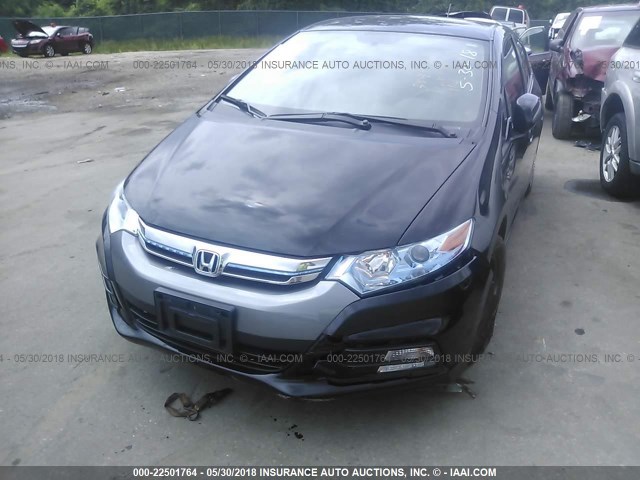 JHMZE2H56ES002320 - 2014 HONDA INSIGHT LX BLACK photo 6