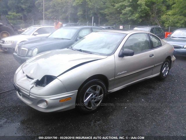 1G2JB124927203116 - 2002 PONTIAC SUNFIRE SE TAN photo 2