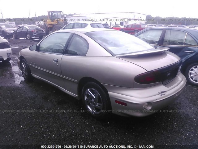 1G2JB124927203116 - 2002 PONTIAC SUNFIRE SE TAN photo 3