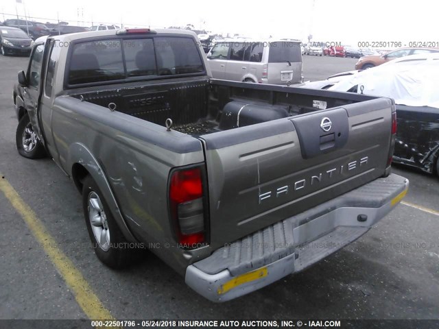 1N6DD26T34C476599 - 2004 NISSAN FRONTIER KING CAB XE BROWN photo 3