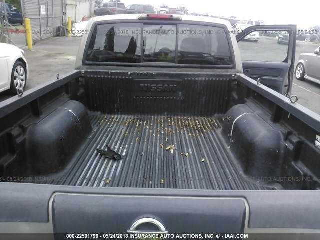 1N6DD26T34C476599 - 2004 NISSAN FRONTIER KING CAB XE BROWN photo 8