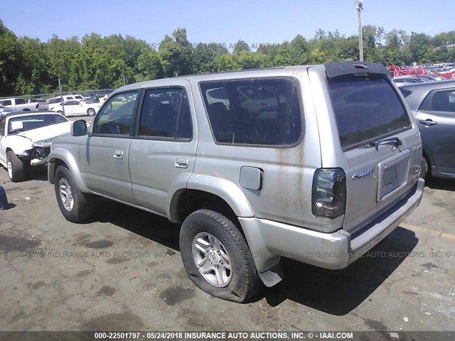 JT3HN86R8Y0268626 - 2000 TOYOTA 4RUNNER SR5 SILVER photo 3