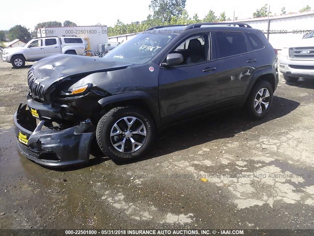 1C4PJMBB4JD567548 - 2018 JEEP CHEROKEE TRAILHAWK 灰色 照片 2