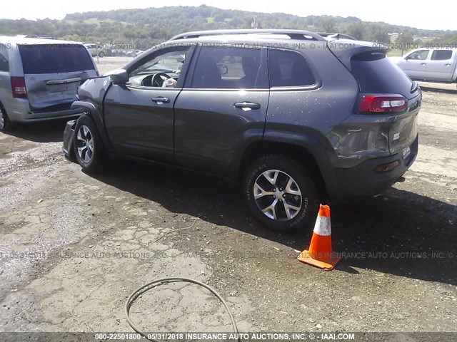 1C4PJMBB4JD567548 - 2018 JEEP CHEROKEE TRAILHAWK 灰色 照片 3