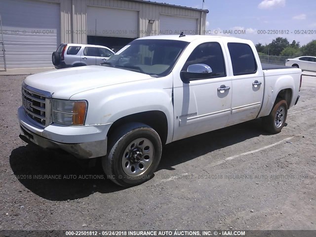 3GTEC13CX9G278695 - 2009 GMC SIERRA C1500/C1500 SL WHITE photo 2