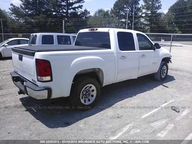 3GTEC13CX9G278695 - 2009 GMC SIERRA C1500/C1500 SL WHITE photo 4