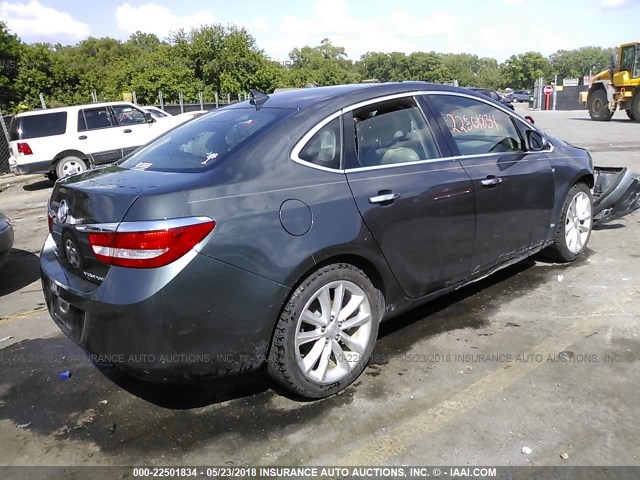 1G4PP5SK4C4164480 - 2012 BUICK VERANO SILVER photo 4