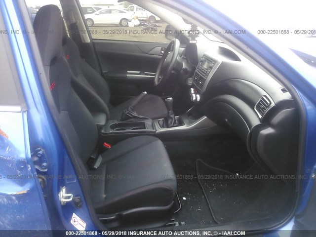 JF1GV7E63DG016198 - 2013 SUBARU IMPREZA WRX BLUE photo 5