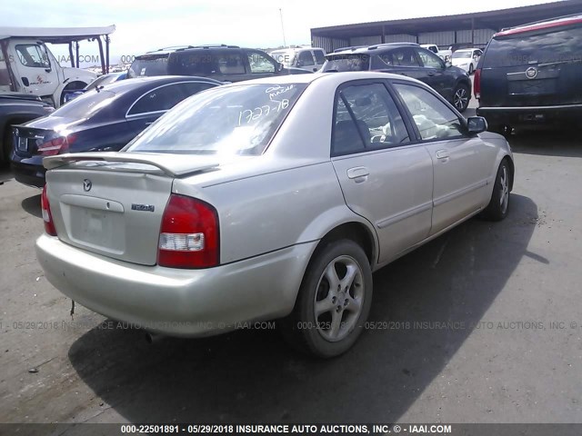 JM1BJ226721571372 - 2002 MAZDA PROTEGE DX/LX/ES BEIGE photo 4