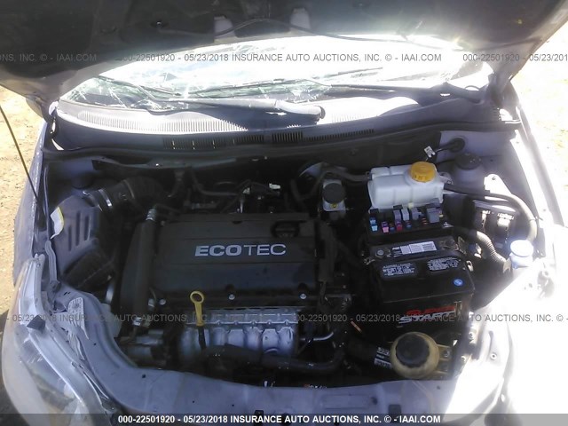 KL1TD6DE9BB205437 - 2011 CHEVROLET AVEO LS/LT 灰色 照片 10