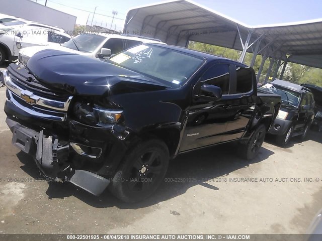 1GCGSBE31F1244864 - 2015 CHEVROLET COLORADO LT BLACK photo 2