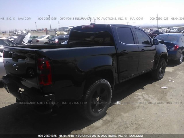 1GCGSBE31F1244864 - 2015 CHEVROLET COLORADO LT BLACK photo 4