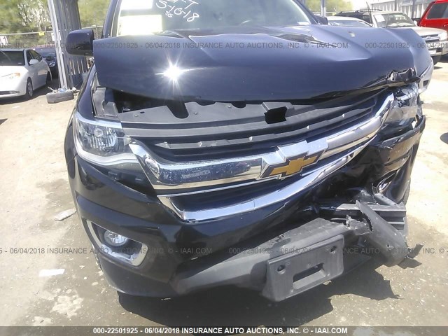 1GCGSBE31F1244864 - 2015 CHEVROLET COLORADO LT BLACK photo 6