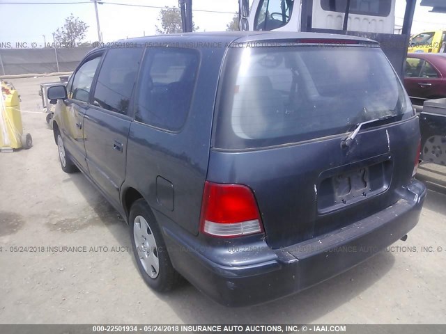 JHMRA3861WC004689 - 1998 HONDA ODYSSEY LX/EX BLUE photo 3