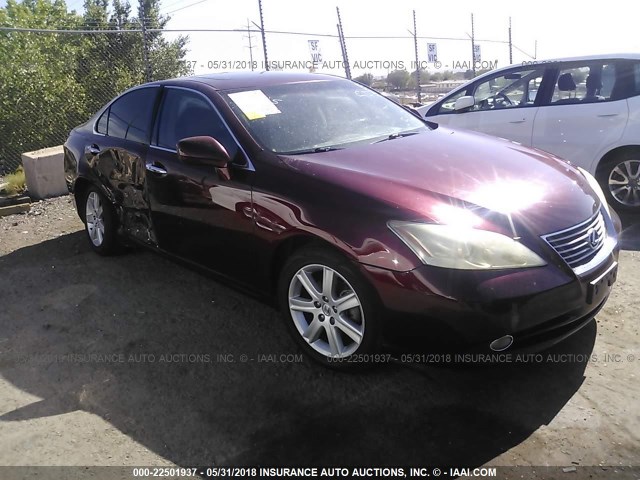 JTHBJ46G172024872 - 2007 LEXUS ES 350 MAROON photo 1