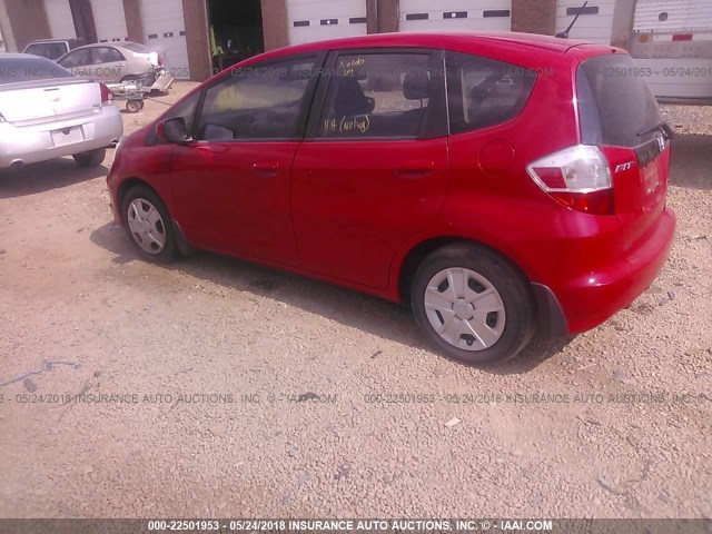 JHMGE8H33DC056403 - 2013 HONDA FIT RED photo 3