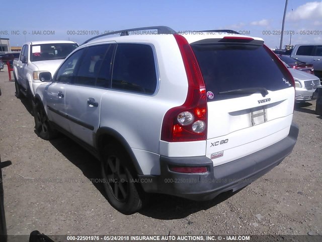 YV4CY592861227184 - 2006 VOLVO XC90 WHITE photo 3