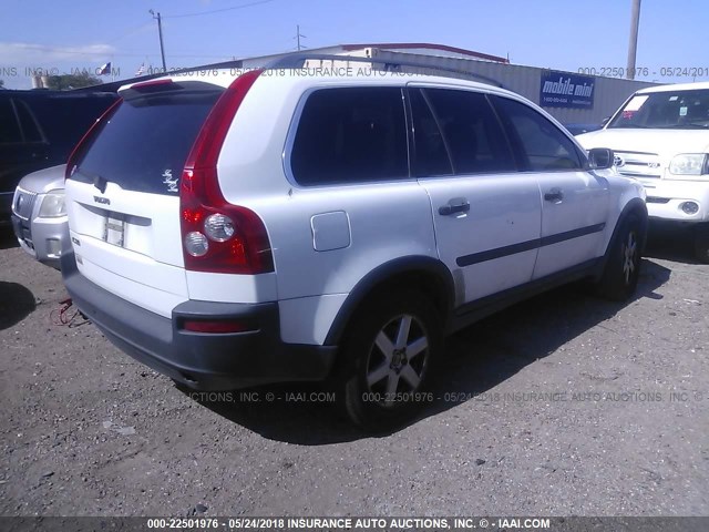 YV4CY592861227184 - 2006 VOLVO XC90 WHITE photo 4