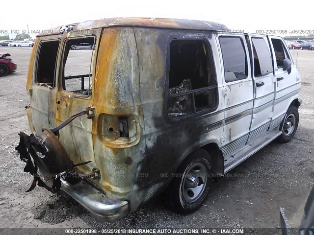 2B6HB21XXSK506980 - 1995 DODGE RAM VAN B2500 WHITE photo 4