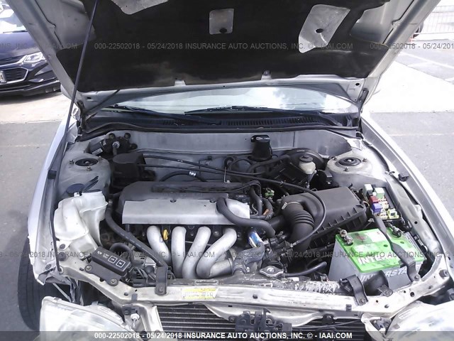 1NXBR18E3XZ254059 - 1999 TOYOTA COROLLA VE/CE/LE SILVER photo 10