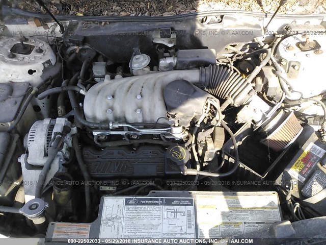 1FALP57U4RA249901 - 1994 FORD TAURUS GL WHITE photo 10