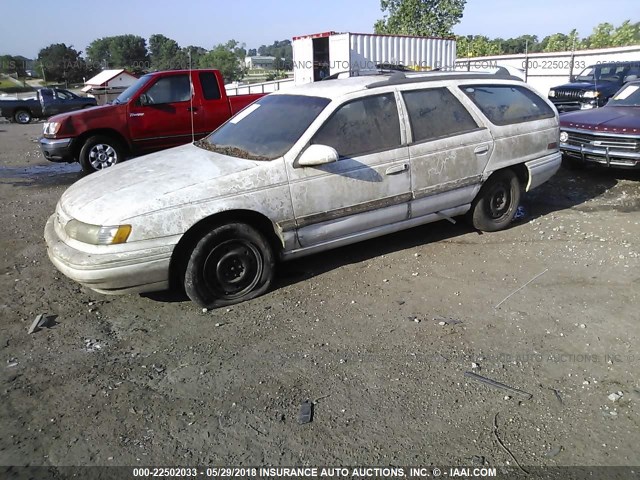 1FALP57U4RA249901 - 1994 FORD TAURUS GL WHITE photo 2