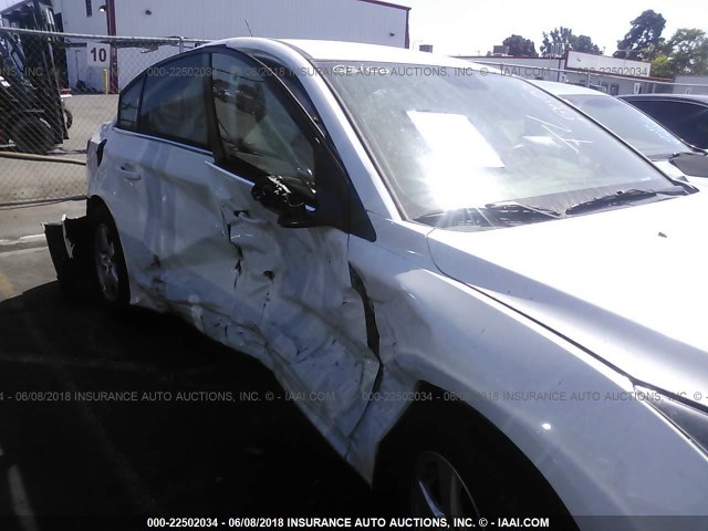 1G1PE5SB8G7202607 - 2016 CHEVROLET CRUZE LIMITED LT WHITE photo 6