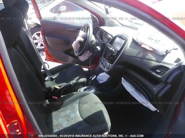 KL8CB6SA8GC584102 - 2016 CHEVROLET SPARK LS RED photo 5