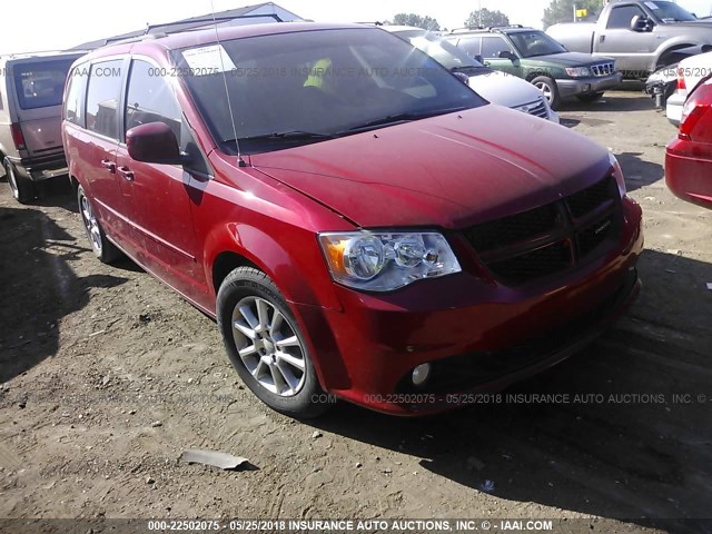 2C4RDGEG2CR199296 - 2012 DODGE GRAND CARAVAN R/T RED photo 1