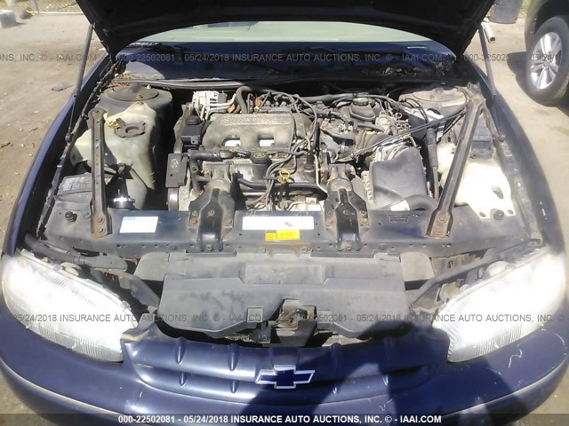 2G1WL52M9W9252691 - 1998 CHEVROLET LUMINA LS Dark Blue photo 10