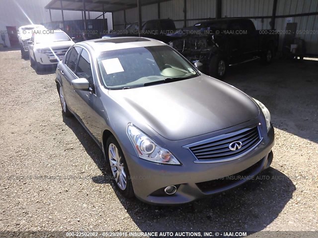 JN1CV6APXDM718945 - 2013 INFINITI G37 JOURNEY/SPORT GRAY photo 1