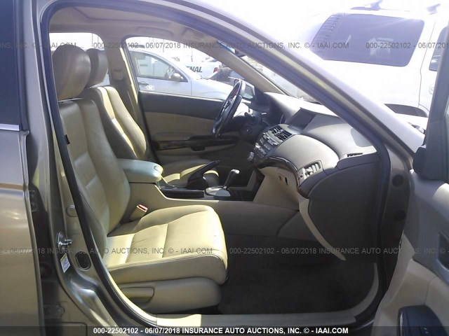 1HGCP2F82AA021687 - 2010 HONDA ACCORD EXL GOLD photo 5