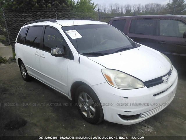 5TDZA23C44S110428 - 2004 TOYOTA SIENNA CE/LE WHITE photo 1