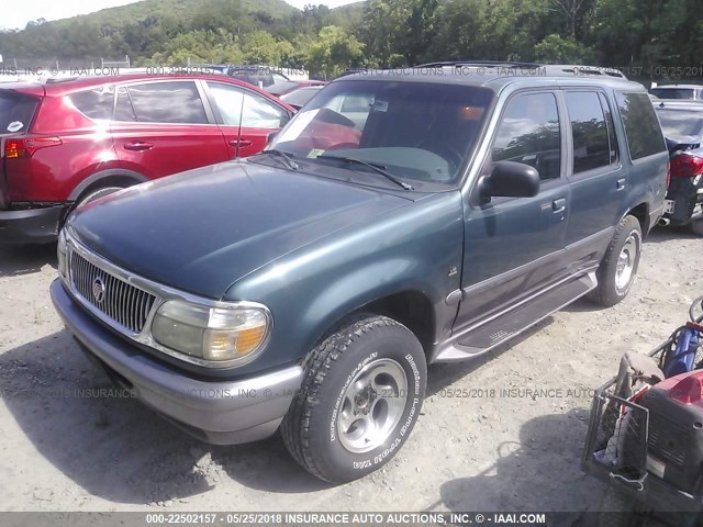 4M2DU55P9VUJ10001 - 1997 MERCURY MOUNTAINEER  GREEN photo 2