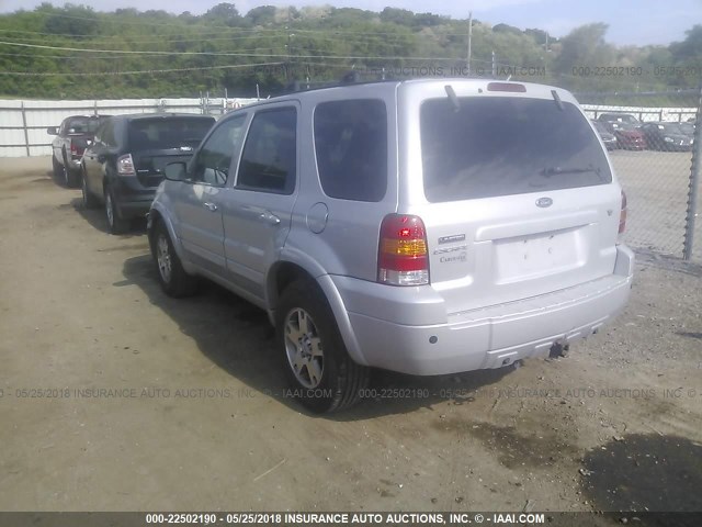 1FMYU94115KC80744 - 2005 FORD ESCAPE LIMITED SILVER photo 3