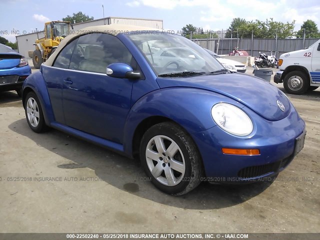 3VWRF31Y17M405669 - 2007 VOLKSWAGEN NEW BEETLE CONVERTIBLE OPTION PKG 1 BLUE photo 1