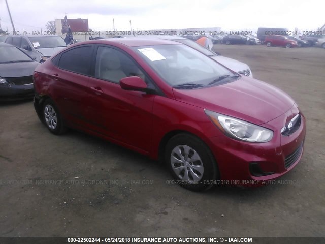 KMHCT4AE4DU442814 - 2013 HYUNDAI ACCENT GLS/GS RED photo 1