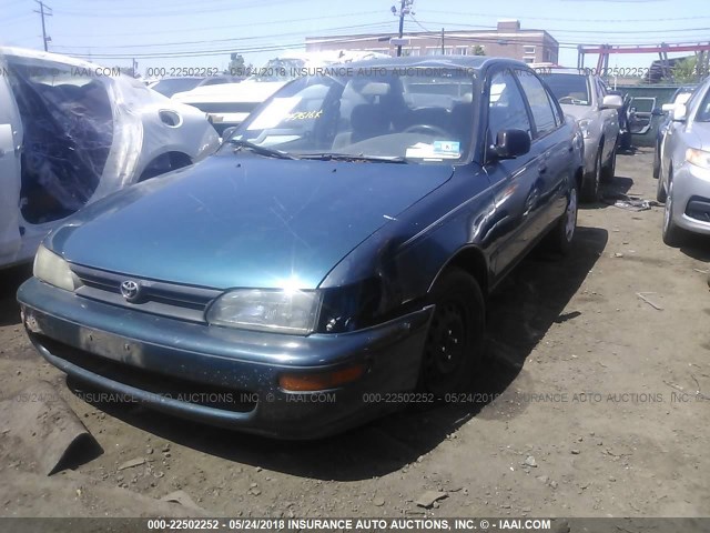 2T1AE09E0PC000567 - 1993 TOYOTA COROLLA LE/DX BLUE photo 2