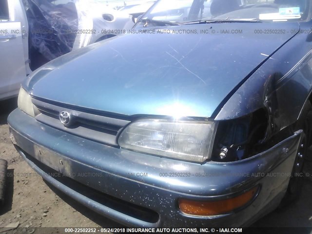 2T1AE09E0PC000567 - 1993 TOYOTA COROLLA LE/DX BLUE photo 6