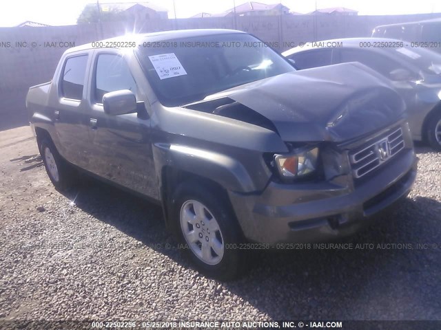 2HJYK16577H505900 - 2007 HONDA RIDGELINE RTL GRAY photo 1