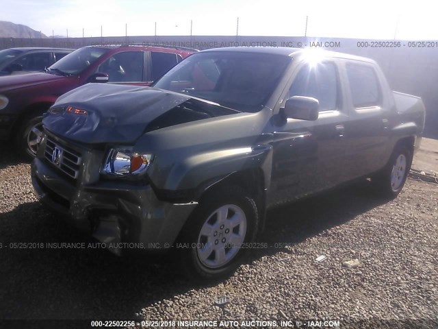 2HJYK16577H505900 - 2007 HONDA RIDGELINE RTL GRAY photo 2