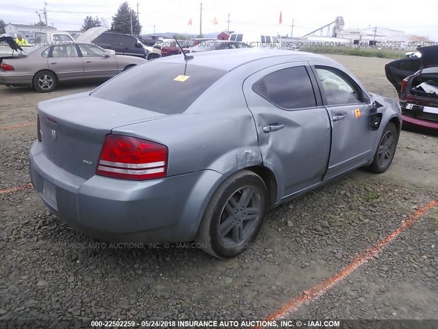 1B3LC56K68N278850 - 2008 DODGE AVENGER SXT GRAY photo 4