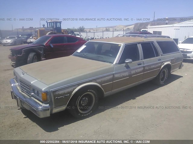 1G1AN35H4EX147614 - 1984 CHEVROLET CAPRICE CLASSIC GRAY photo 2