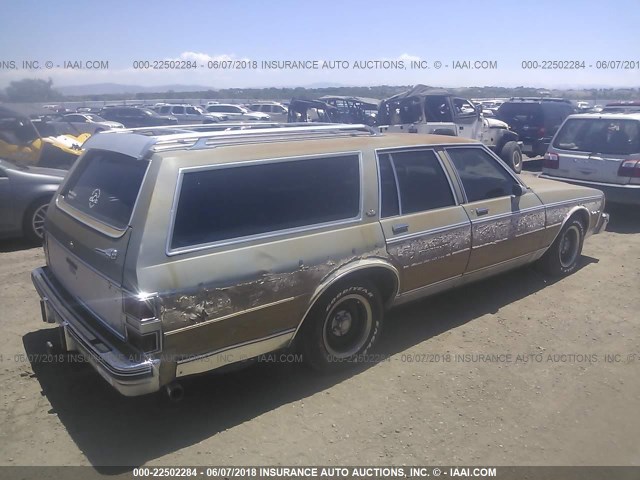 1G1AN35H4EX147614 - 1984 CHEVROLET CAPRICE CLASSIC GRAY photo 4